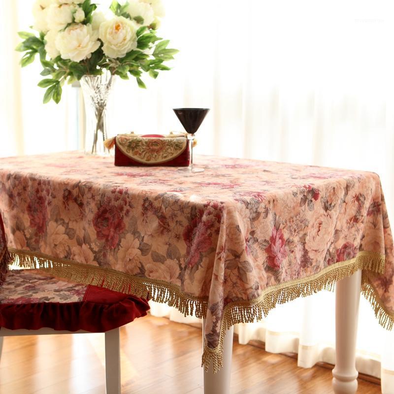 

Tassel Square table cloth kitchen accessories cover for living room Coffee house home study decoration tablecloth1, As pic