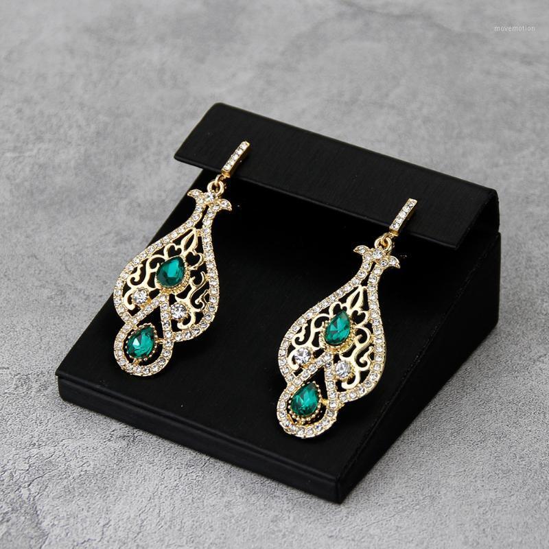 

Sunspicems Chic Caftan Earring for Women Gold Color Algeria Moroccan Wedding Jewelry Arab Drop Earring Bride Gift Wholesale 20201