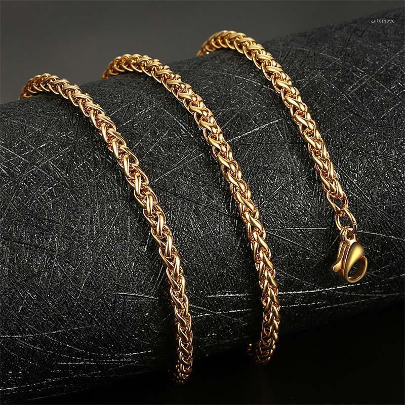 

AZIZ BEKKAOUI Gold Black Stainless Steel Flower Basket Chain Necklace Basic Chain for Male Female Link Chains Choker Jewelry1