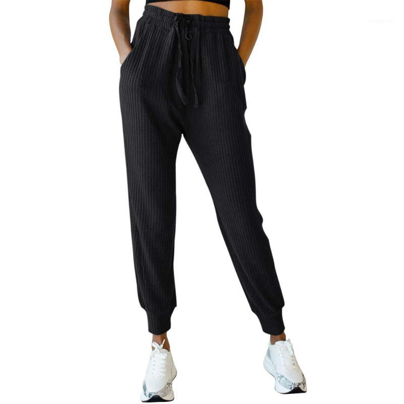 

New European and American cross-border foreign trade sports and leisure waffle pocket sweater pants Cheap Yoga Pants1