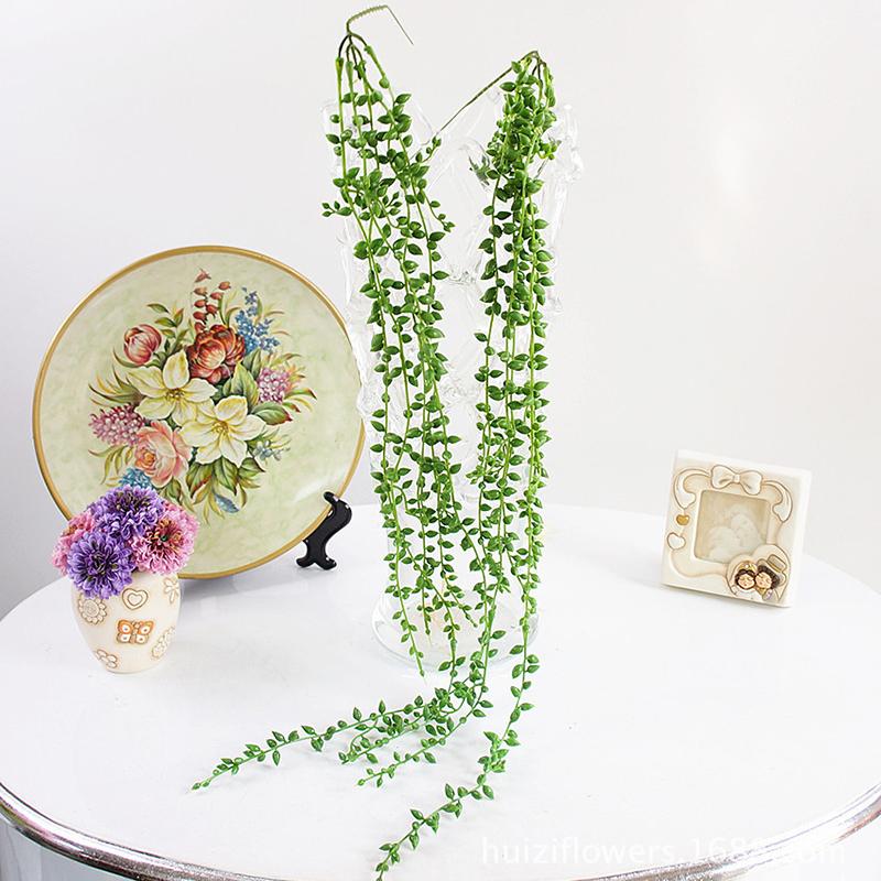 

Simulation Succulents Lover Tears Green Rattan DIY Home Wedding Hotel Background Decor Landscape Wall Hangings Artificial Plant