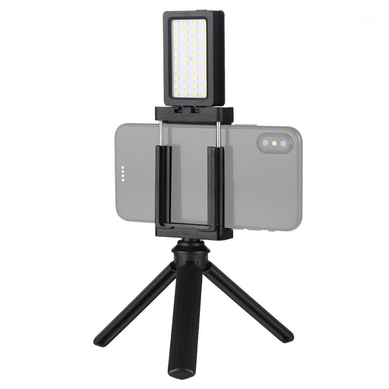 

Mobile Phone Live Set With Phone Holder Clip Desktop Tripod For Camera Mobile Phones With RGB Full Color Dimmable LED Light1