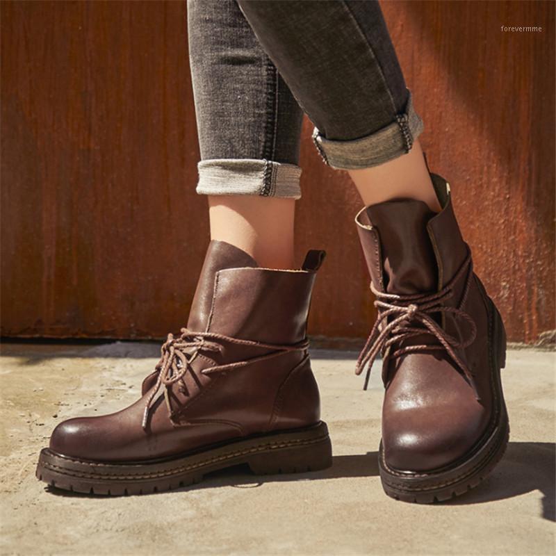 

New casual women's shoes autumn winter hot through the leather classic retro boots fashion comfortable wild women's boots1, Black