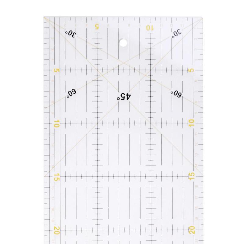 

Patchwork Rulers DIY Transparent Acrylic Cloth Ruler Handmade Quilting Ruler Seam Sewing Patchwork Drawing Rulers 15*60cm
