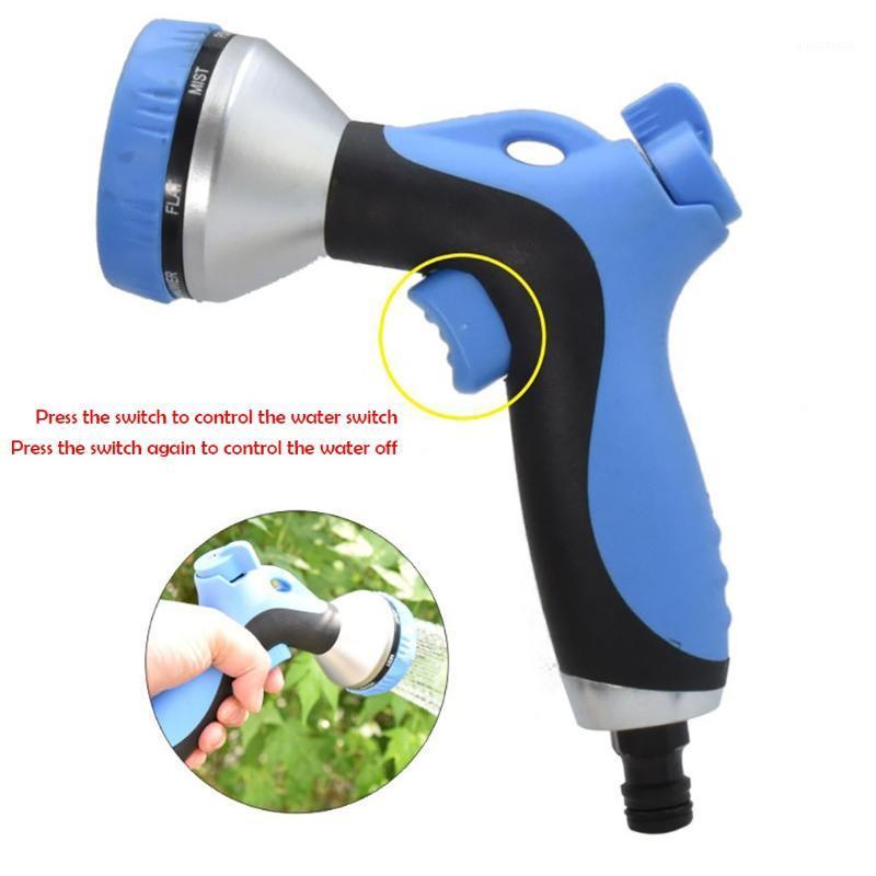 

8 Pattern Garden Water Gun Hose Nozzle Mutifunctional Household Car Washing Yard Water Sprayer Pipe Tube Nozzle Sprinkle Tool#g31, Blue