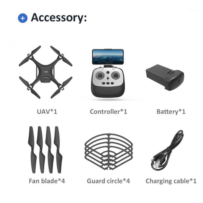 

X35 RC Foldable Drone Brushless Motor Positioning 1080P HD Camera GPS WIFI FPV Aircraft Four-Axis Airplane Kids Gift Toy1
