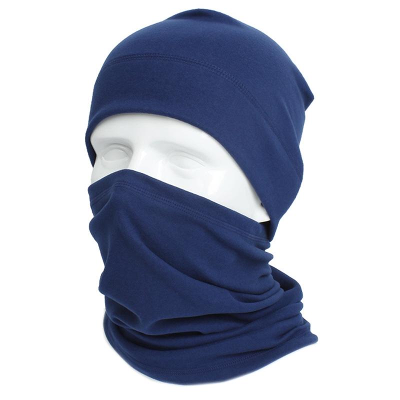 

Unisex Winter Beanie Hat Circle Scarf Set Faux Fleece Windproof Cap Neck Warmer