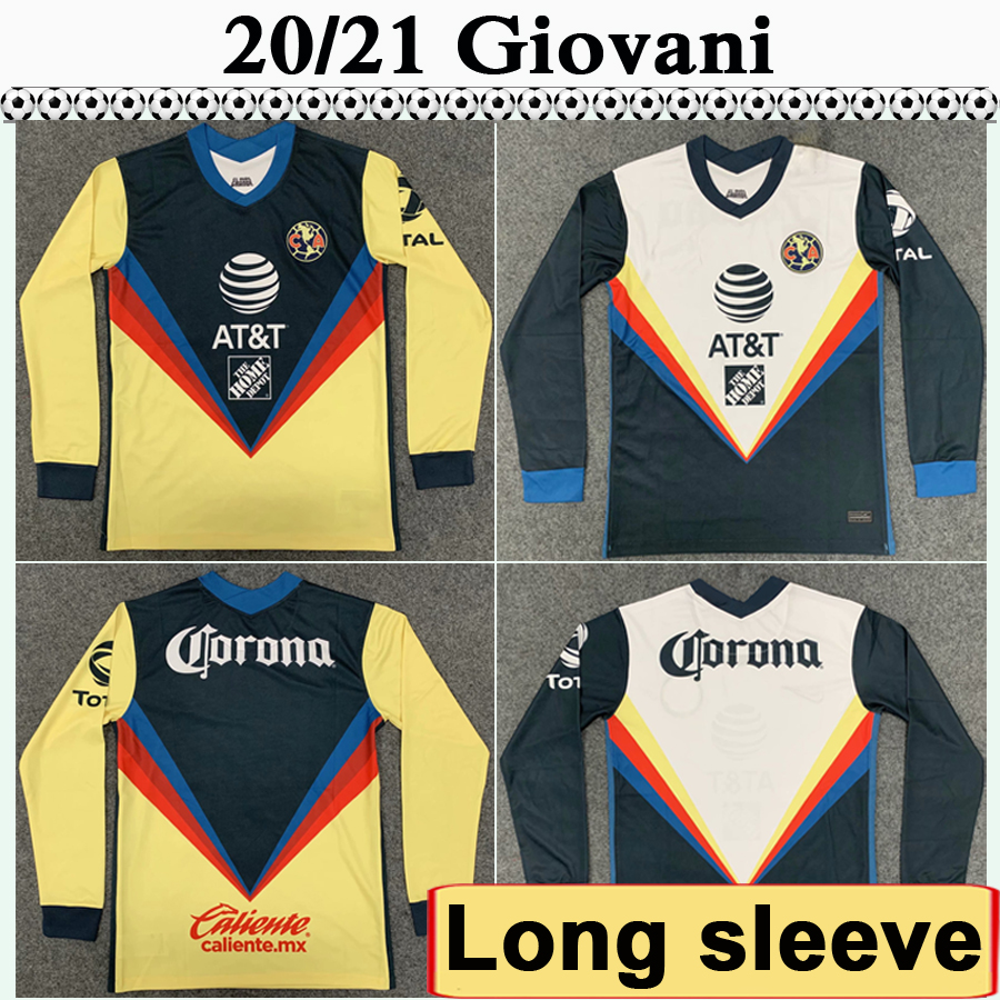 

20 21 Mexico America Long sleeve GIOVANI Mens Soccer Jerseys R. MARTINEZ HENRY Home Away Football Shirt MATHEUS J. MENEZ Camisetas de fútbol, Cx742 2020 home no patch