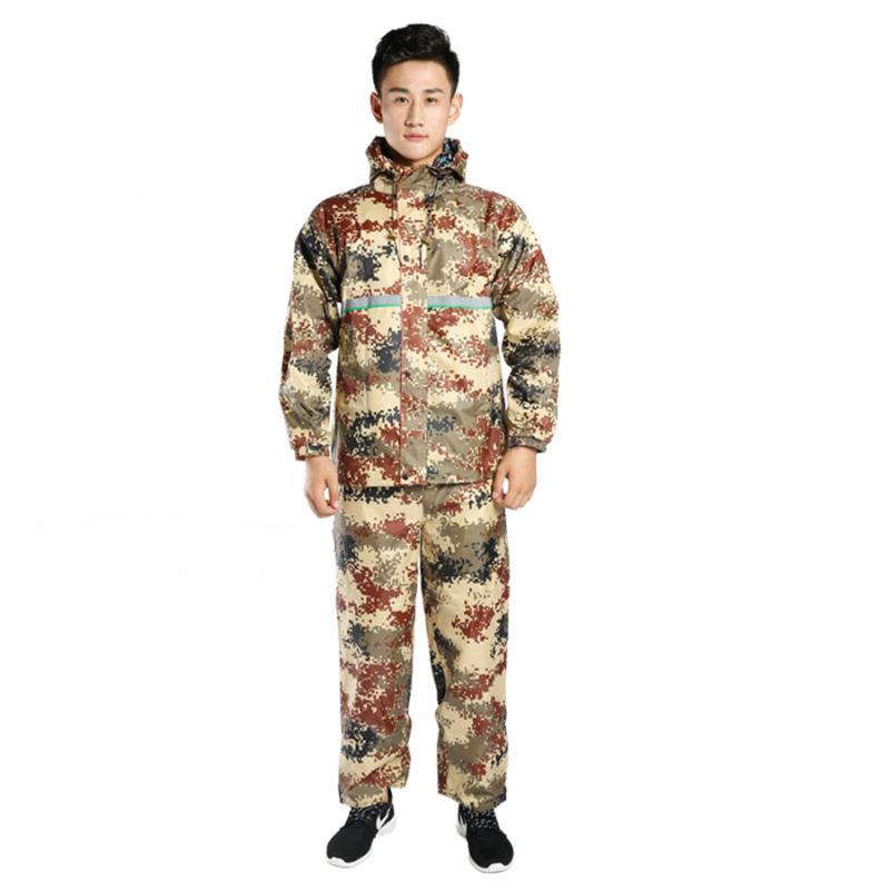 

Overalls Long Raincoat Men Jacket Camouflage Waterproof Proncho Motorcycle Adult Jackets Rain Suit Pants Raincoats Hooded R5C144, Yellow