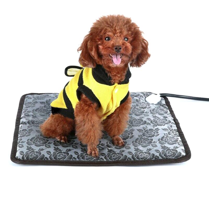 

Waterproof Pet Heated Warmer Bed Pad Puppy Dog Winter Mat Electric Heater Adjustable Blanket AIA99, Us plug