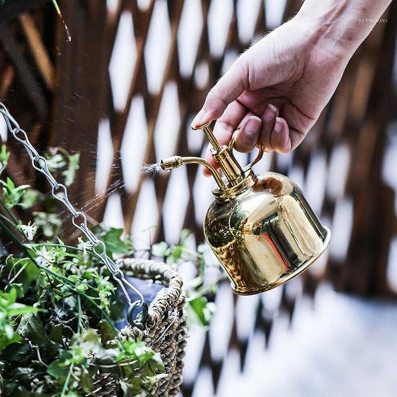 

300ml Copper Plant Flower Watering Pot Spray Bottle Sprayer Planting Succulents Kettle for Garden Small Tools Supplies1, Rose gold
