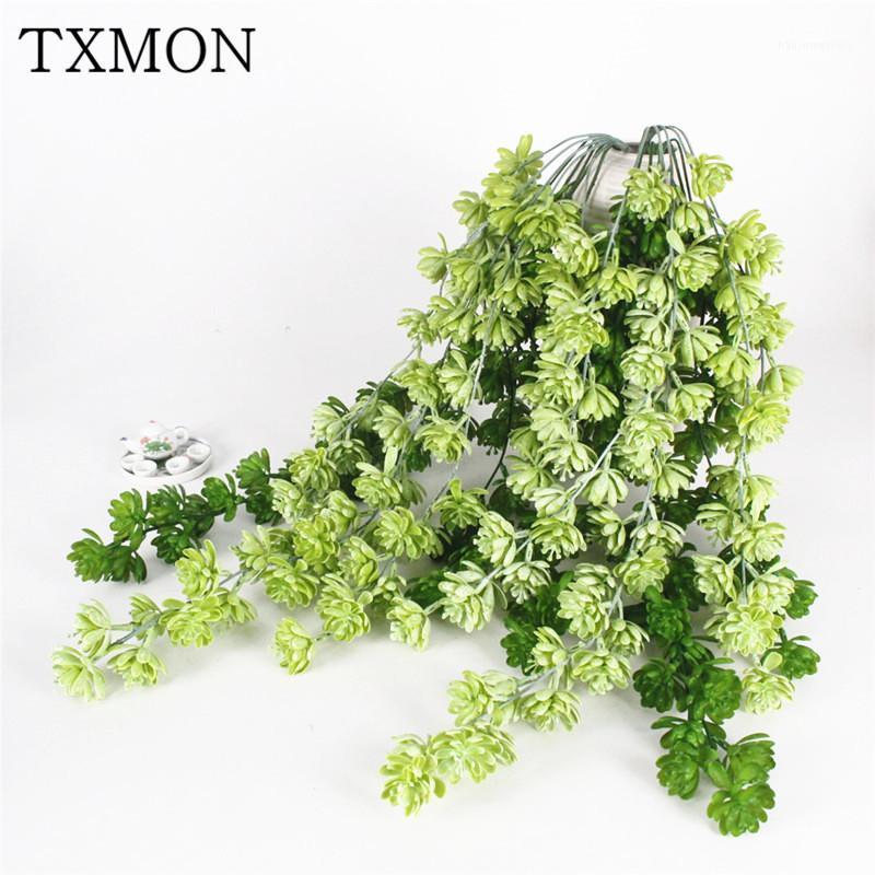 

Encrypted spray color simulation fleshy pearl lotus wall hanging home shooting set plastic lover fruit plants wall material1, White