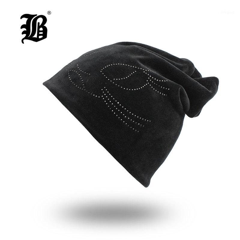 

Beanie/Skull Caps [FLB] Autumn Winter Women's Beanies Cat Hat Ladies Warm Velvet Skullies Cap With Flashing Rhinestone Bonnet Girls Cut, Khaki hat