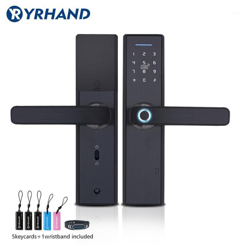 

Smart Lock YRHAND Fingerprint Card Digital Code Electronic Door Home Security Mortise1