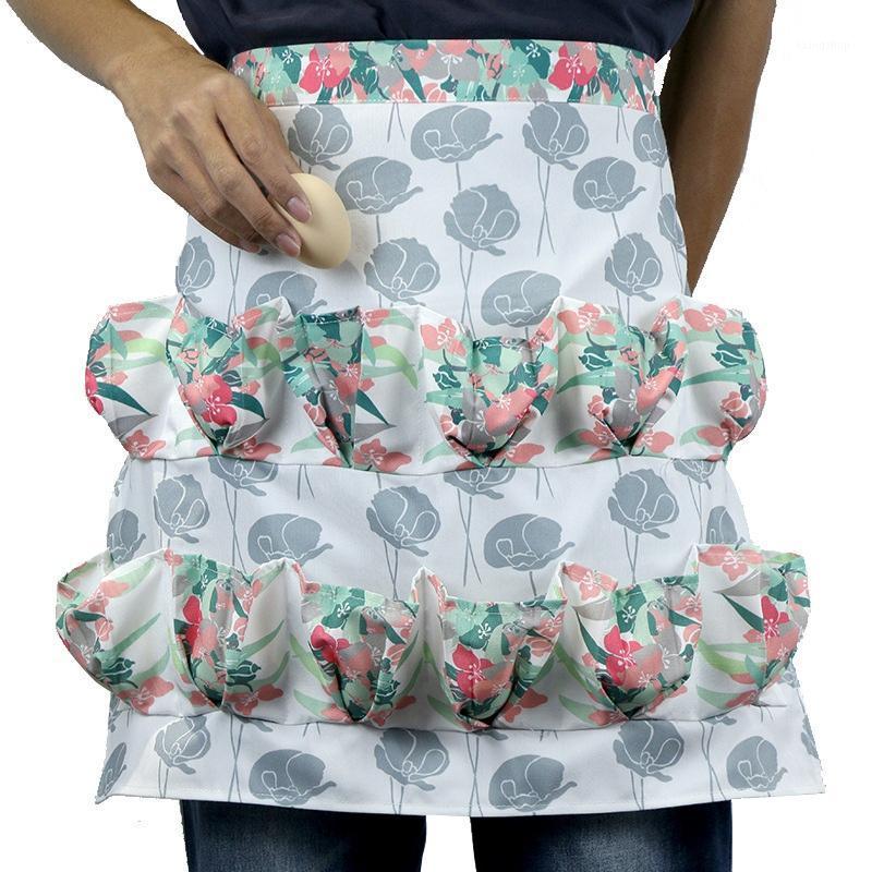 

Eggs Collecting Gathering Holding Apron With 12 Pockets For Farmer House Housewife Kitchen Home Workwear,1