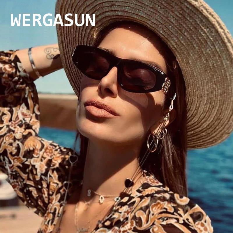 

WERGASUN Vintage Cateye Sunglasses Women Sexy Retro Small Cat Eye Sun Glasses Brand Designer Eyewear For Female