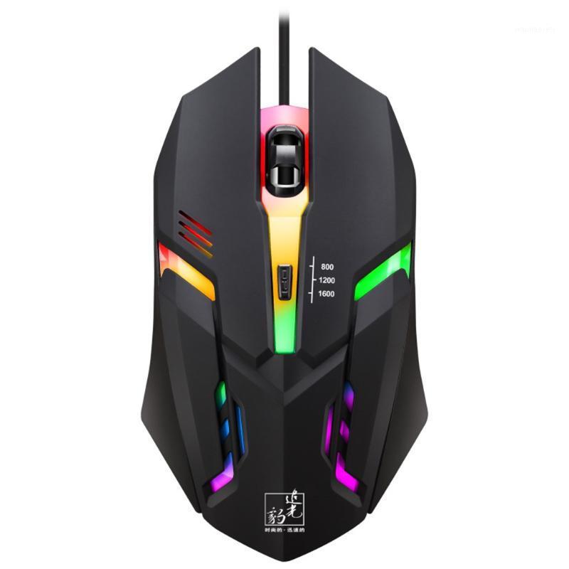 

Wired Gaming Mouse Gamer LED Light 4 Button 1600DPI Optical Usb Ergonomic Pro Gamer Mouse For Laptop Computer Mice #BL31