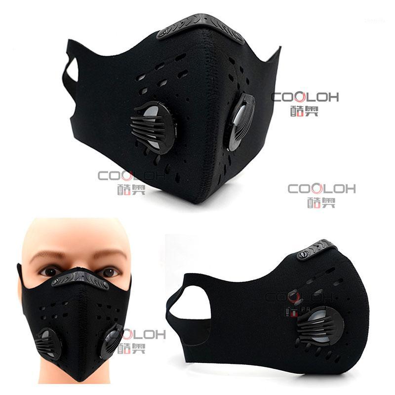 

Reusable dust mask elastic cycling outdoor mask cycling bicycle dust pm2.5 activated carbon sports1, Blue