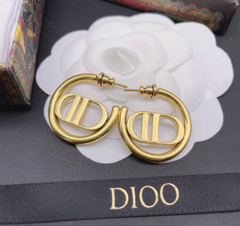 

Fashion Stud Earrings Hoop Women Earring Jewelry Luxury Designers Earrings Designer Letters D Earring Ornaments Necklaces With Box