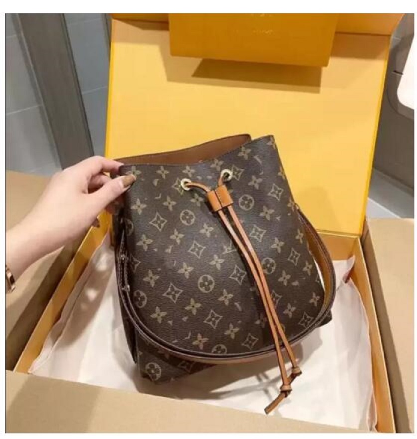 

Famous Louise's Viuton's vutton's LVS Drawstring bucket bag luxury design shoulder bag clutch handbag leather crossbody package handbag