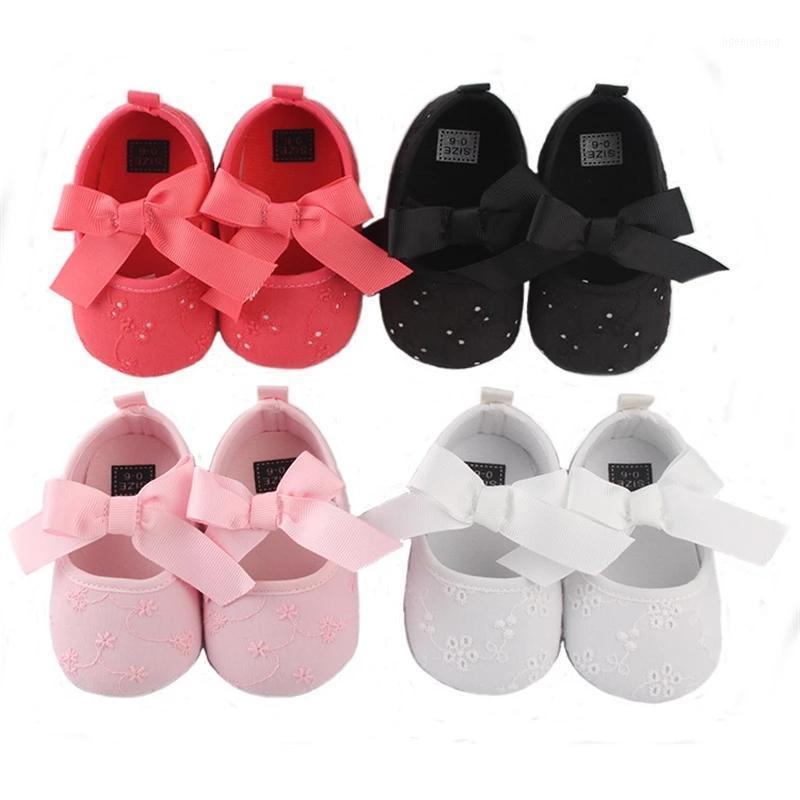 

18Months Flower decor Shoes for New born infant baby girls Summer Bow -Knot Crib First Walkers1