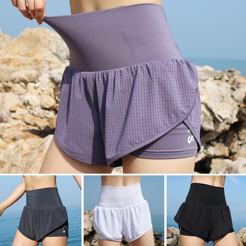 

2-in-1Women Yoga Pant with Pocket Liner Lounging Yoga Leggings Fitness Workout Athletic Gym Home Joggers Pants Sportswear, Black