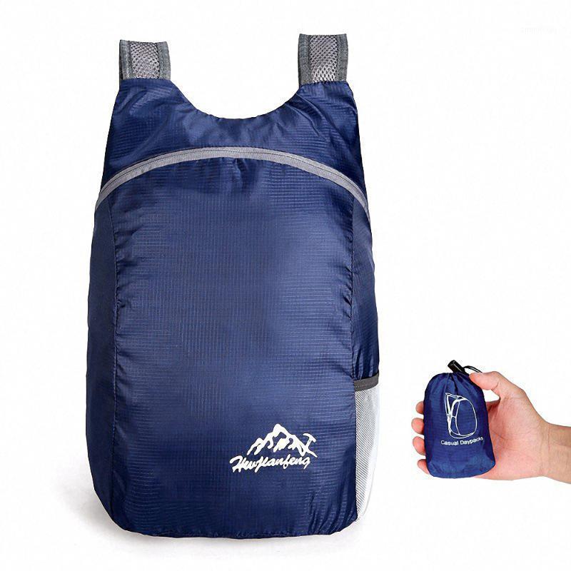 

20L Unisex Lightweight Outdoor Backpack Portable Foldable Outdoor Camping Hiking Travel Daypack Leisure Sport Bag1, Black