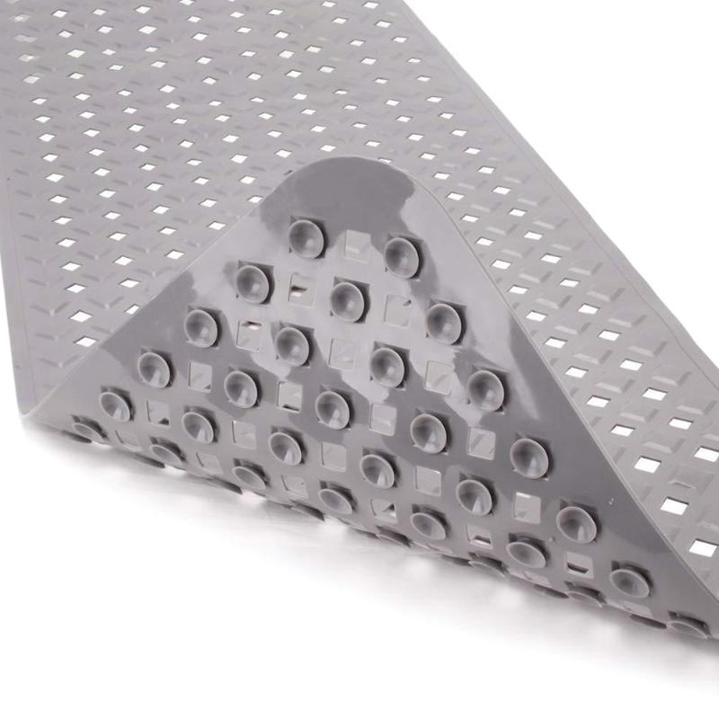 

Safety Mildew Resistant Extra Long Shower Supplies Washable Eco-friendly Anti Slip Anti- Bath Tub Mat PVC Suction Cup