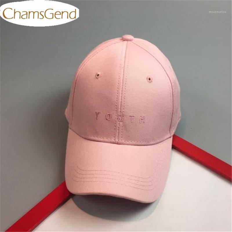 

Chamsgend Hat Newly Design Pink YOUTH Letter Hat Women Men Baseball Caps #08011