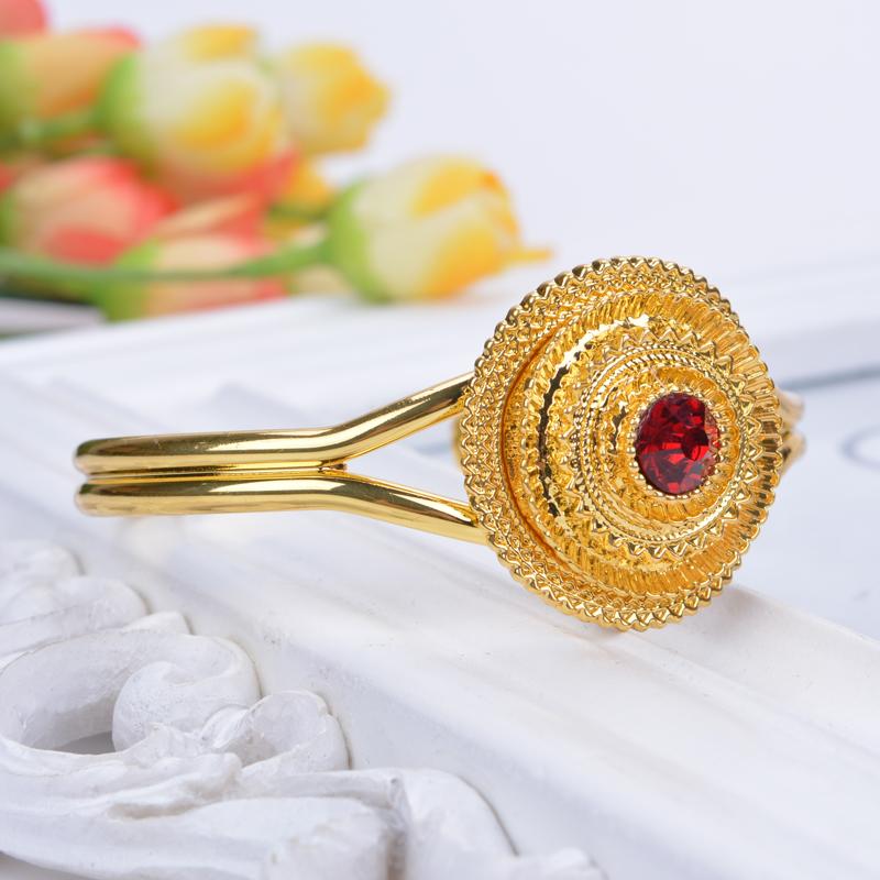

Habasha style Ethiopian bridal jewelry Gold Color bracelet African Nigeria / Sudan / Eritrea Kenya Eretrean jwelery fashion