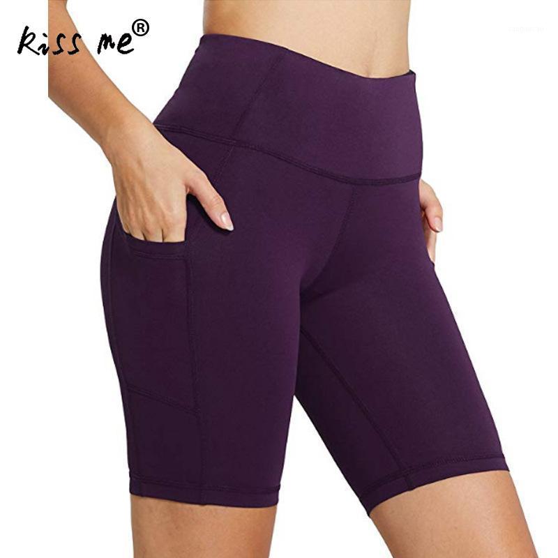 

Women High Waist Shorts Fitness Yoga Leggings Briefs Athletic Breathable Leggings Female Yoga Shorts Gym1, Black