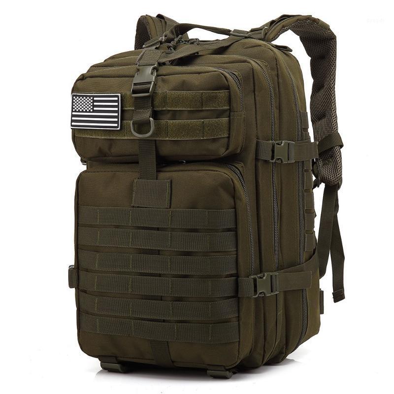 

50L Large Capacity Man Army Tactical Backpacks Assault Bags Outdoor 3P Molle Pack For Trekking Camping Hunting Bag1, Black