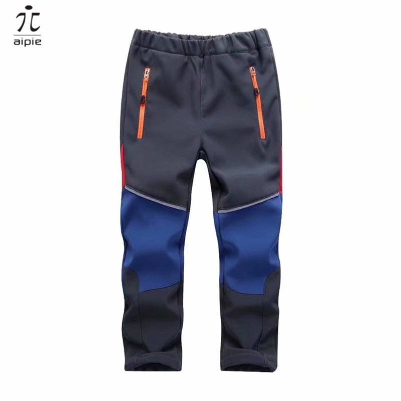 

Waterproof Autumn Winter Children Patchwork Keep Warm Trousers Kids Boys Girls windproof waterproof Sport Children Pants LJ201019, Color g