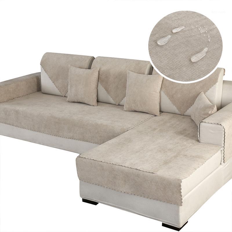

Waterproof polyester Sofa Cover Slip Resistant Slipcover Seat Solid color Style Couch Cover Sofa Towel for Living Room Decor1