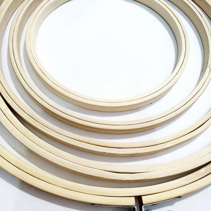 

13-27cm Sewing Tool Round Wooden Embroidery Hoops Frame Set Bamboo Embroidery Hoop Rings for DIY Cross Stitch Needle Craft Tool