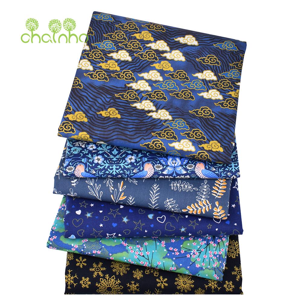 

Chainho,6pcs/Lot,MidnightBlue,Print Twill Cotton Fabric,Patchwork Cloth,DIY Sewing&Quilting Fat Quarters Material For Baby&Child, Black;white