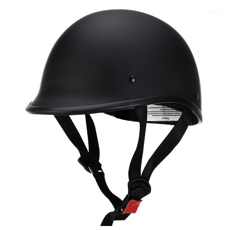 

AMZ Helmet Motorcycle Half Face Retro Moto Helmet Vintage German Style Casco Casque Scooter Helmets Riding Biker DOT1, Amz-810matte black