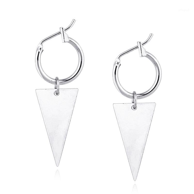 

Hoop & Huggie 1pair Ethnic Gold Color Triangle Earrings For Women Endless Circle Earring Hoops Fashion Earing Aretes Jewelry E731