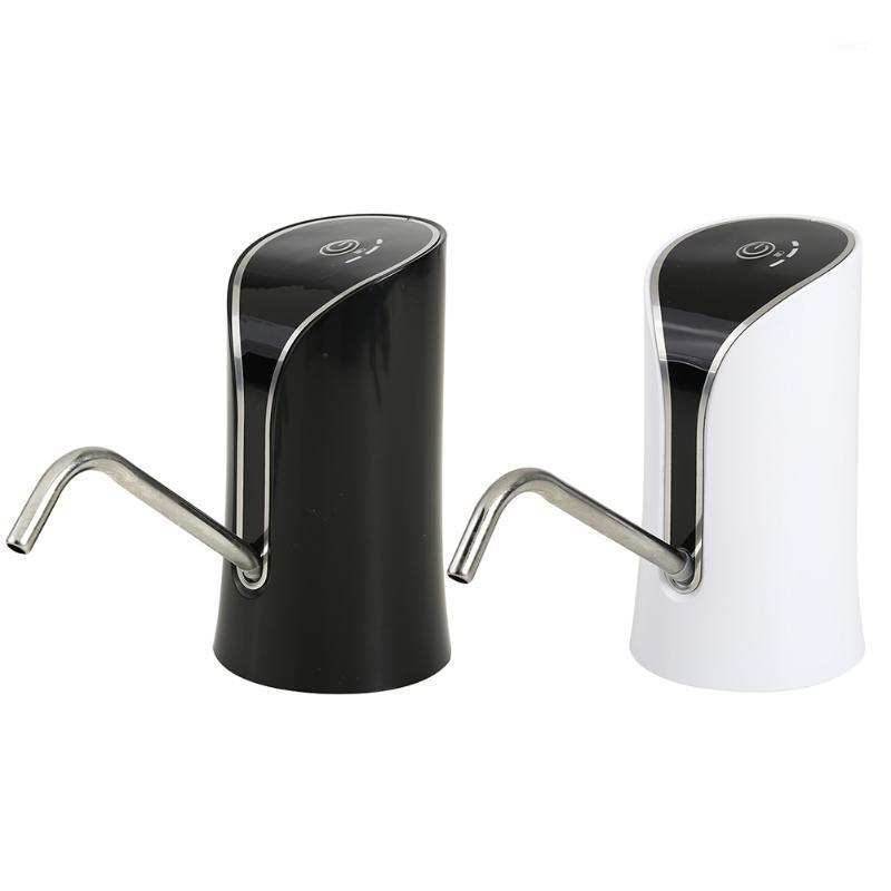 

alloet Automatic Electric Water Bottle Pump USB Rechargeable Portable Hand Press Barreled Drinking Dispenser Switch1
