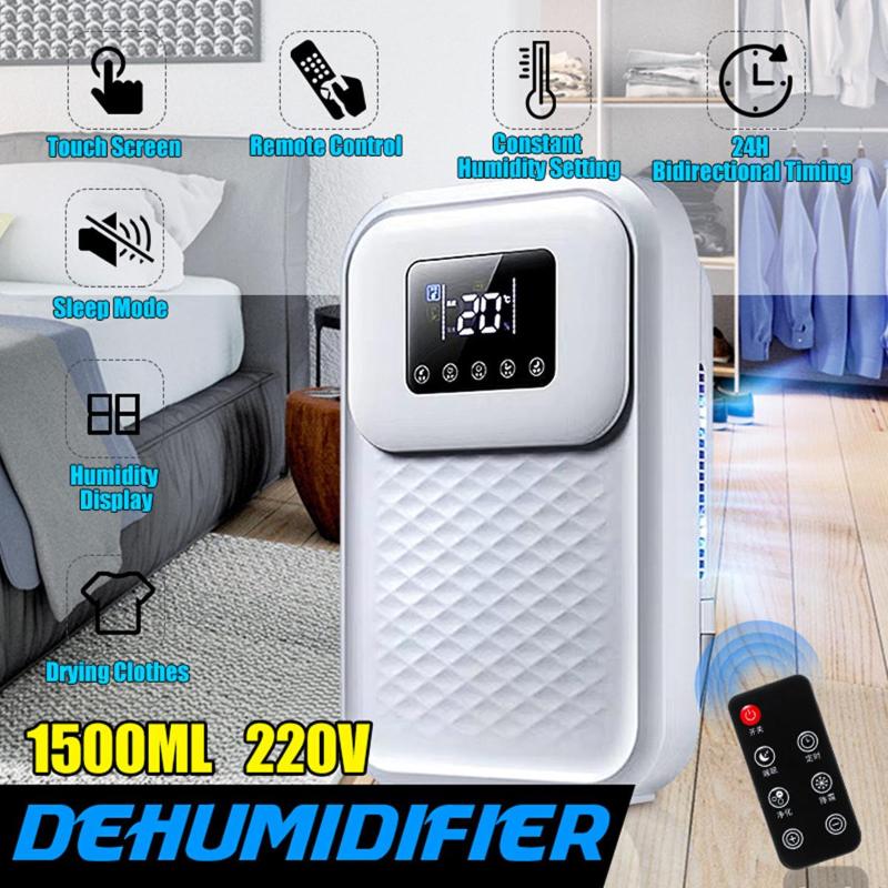 

Dehumidifier Home Dehumidifier Mute Bedroom Basement Mini Moisture Absorption Dryer Extra Big Touch Screen Remote Control