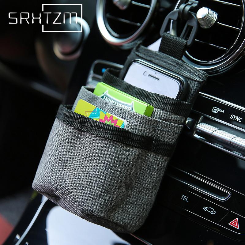 

Car Air Outlet Glasses Phone Storage Box Car Organizer Auto Interior Accessories Pocket Container Stowing Tidying Pocket