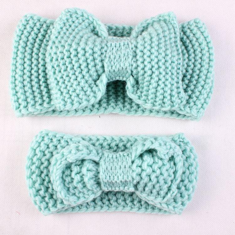 

Mom and Me crochet winter Headband Set fashion women knit headband infant crochet Ear Warmer for Girl 80set, 7colors for choose