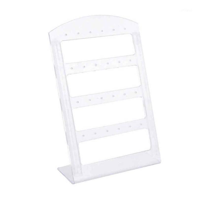 

Jewelry Pouches, Bags Rectangular Showcase Pearl Display Home Desktop Storage Hooks Earring Stand Necklace Holder Acrylic 24/48 Hole Stud1