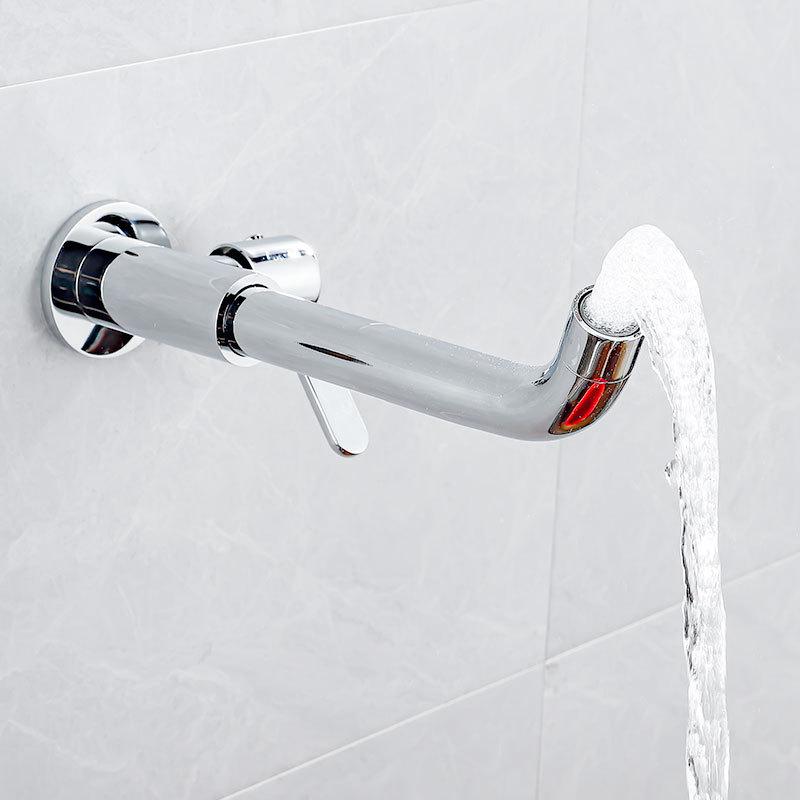 

G1/2" Wall-mounted Extended Swivel Mop Pool Faucet Garden Outdoor Water Modern Kitchen Bathroom Faucet