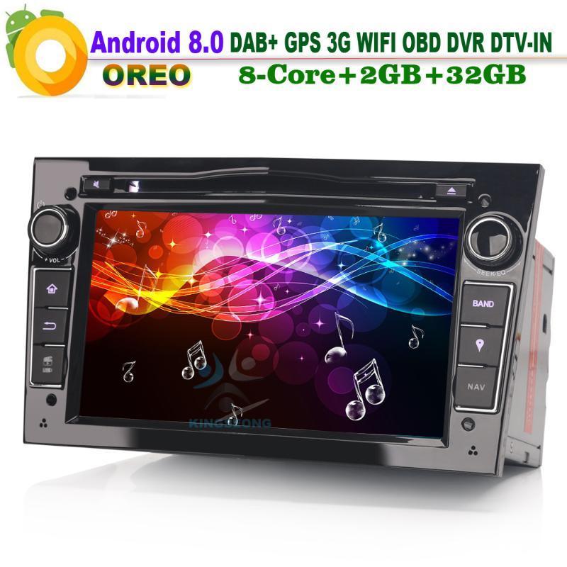 

Android 8.0 DAB+ MP3 DVD Head Unit GPS Sat Nav Car CD player Radio for Antara Corsa CVectra C Wifi OBD1