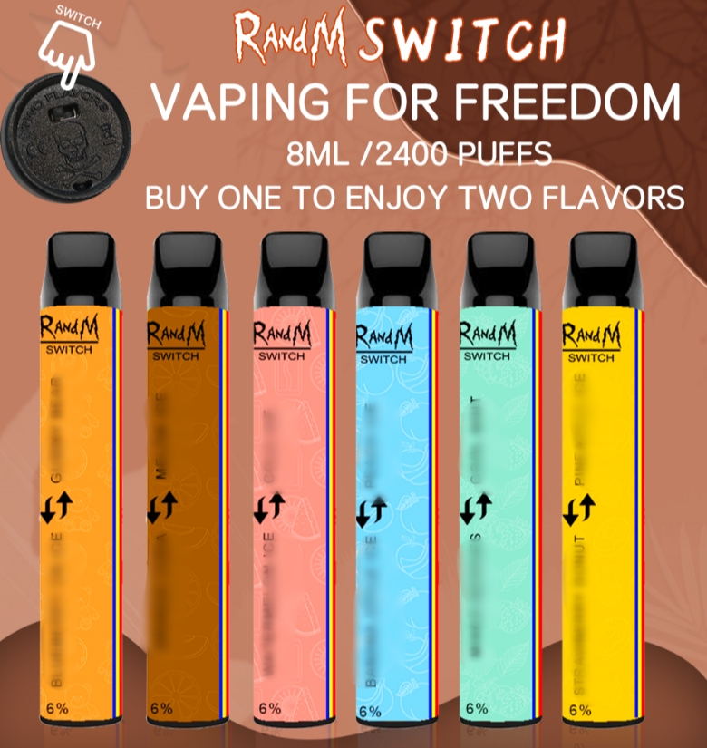 

FUMOT Original 2in1 Vape Pen R and m Switch Disposable Electronic Cigarette 2400 Puffs Wholesale in Stock