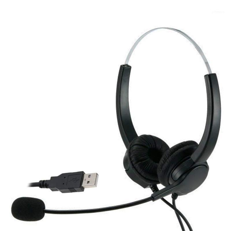 

Call Center Headset Over-the-Head Noise Cancelling with Microphone for PC USB Wired Offical Telephone Headphone with Microphone1