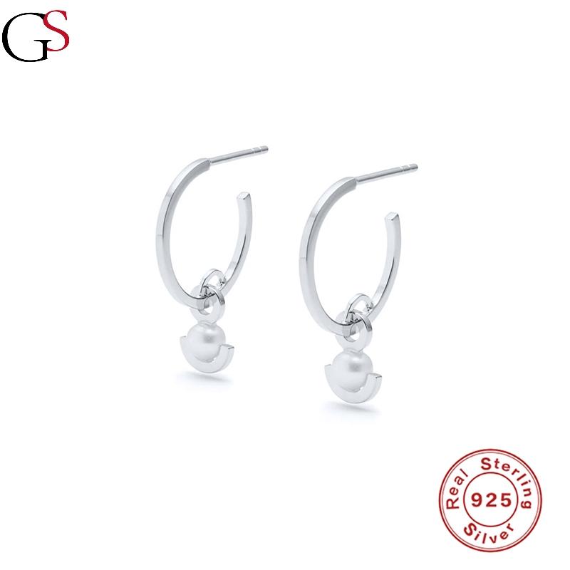 

GS Women's Stud Earrings Irregular Hanging Pendientes 925 Sterling Silver 2021 Trend Boucle Oreille Femme For Party Dating