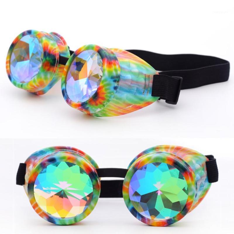 

Rave Festival Party EDM Sunglasses Diffracted Lens Halloween carnival Sunglasses Kaleidoscope Colorful Glasses JLY08091