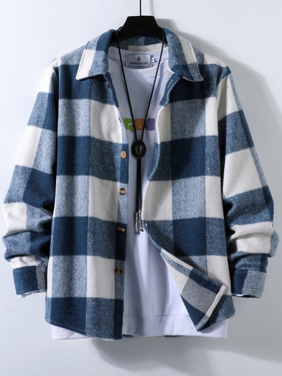

Men Buffalo Plaid Overcoat Without Tee z1Ug#, Multicolor
